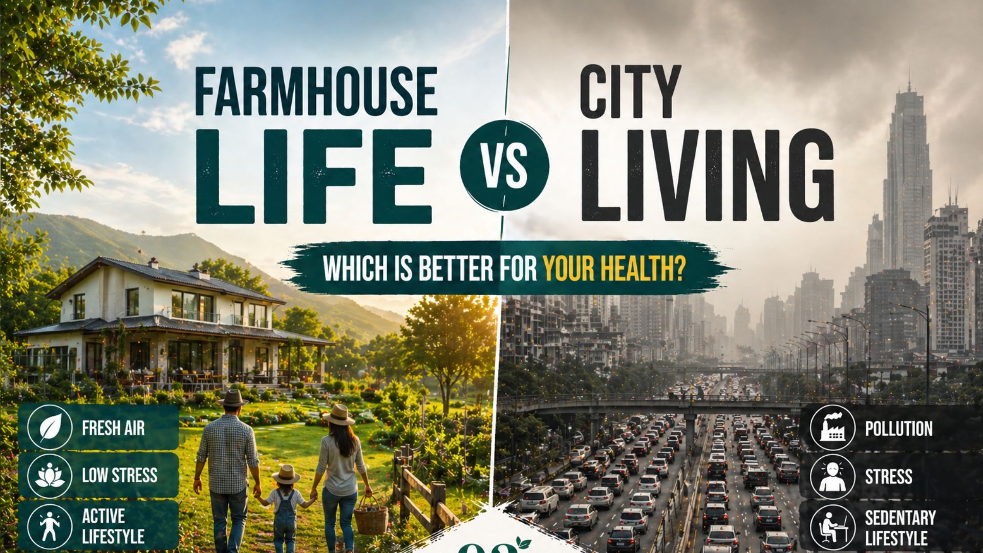 Farmhouse Life vs City Living – Which is Better for Your Health?