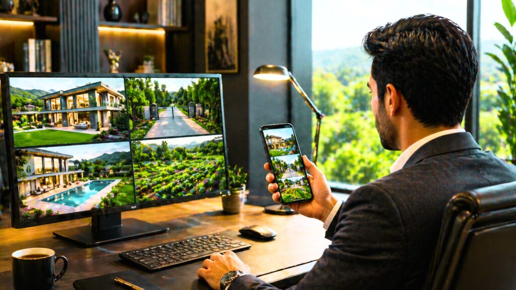 Smart farmhouse at 92 Farms Islamabad controlled via mobile from anywhere