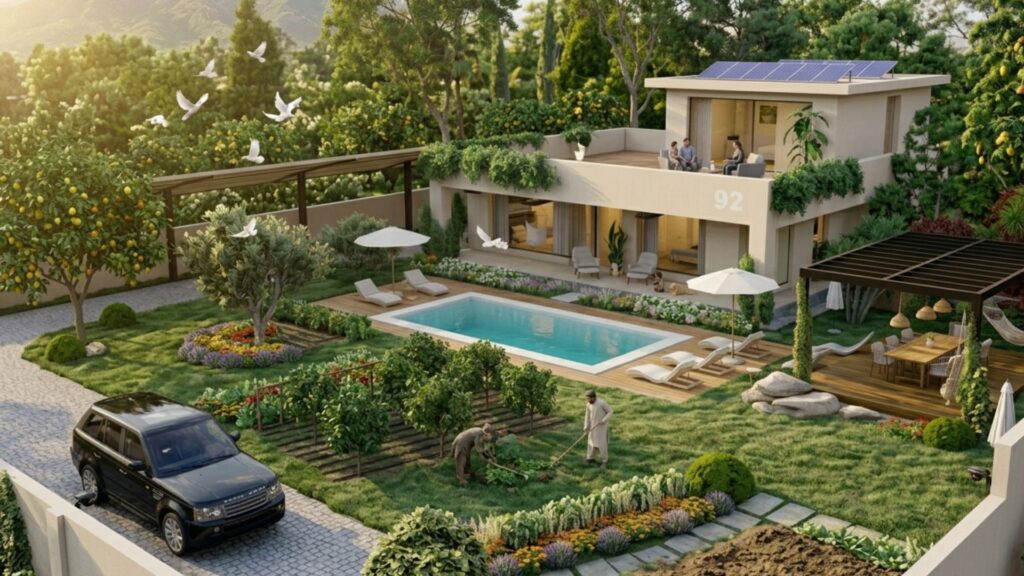 Eco-Friendly Living in Islamabad at 92 Farms green residential community