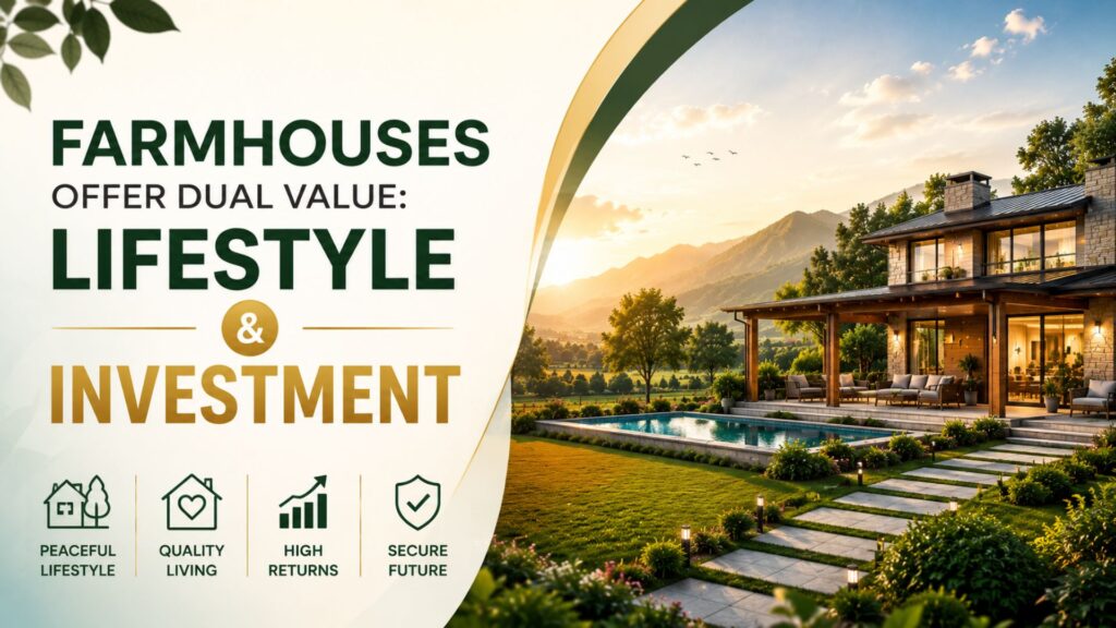 Luxury farmhouse investment for rental income
